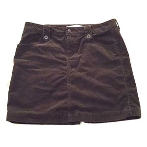 Dark green corduroy skirt